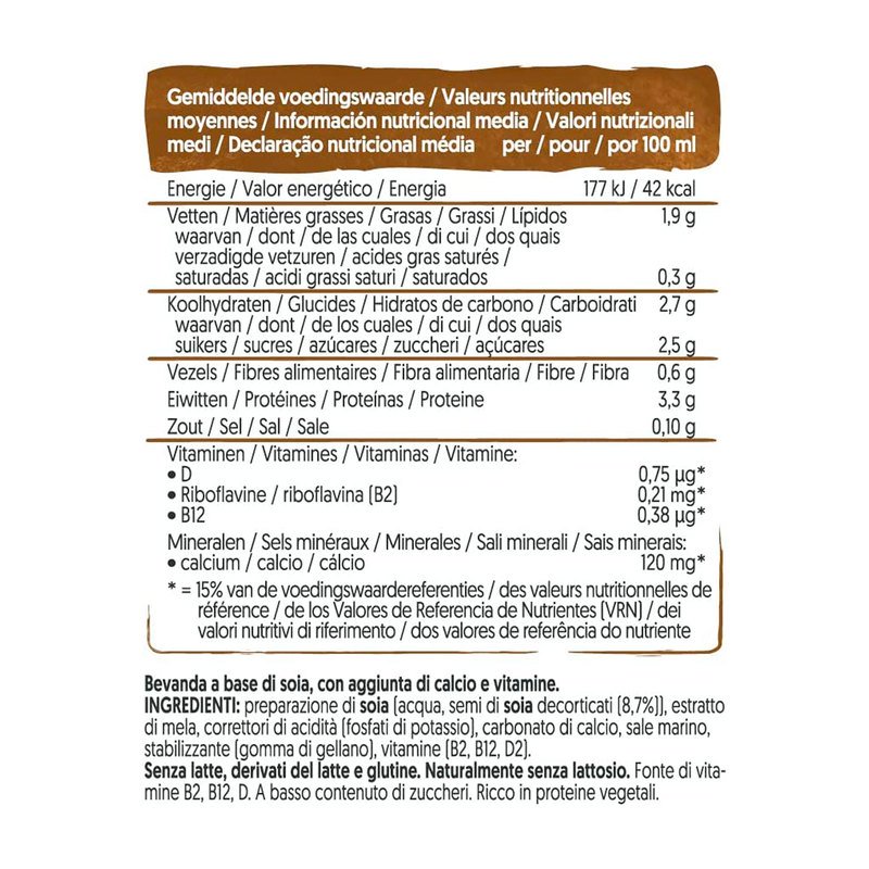 8 X Bevanda Di Soia Orasi' Barista Professional Alpro Da 1L