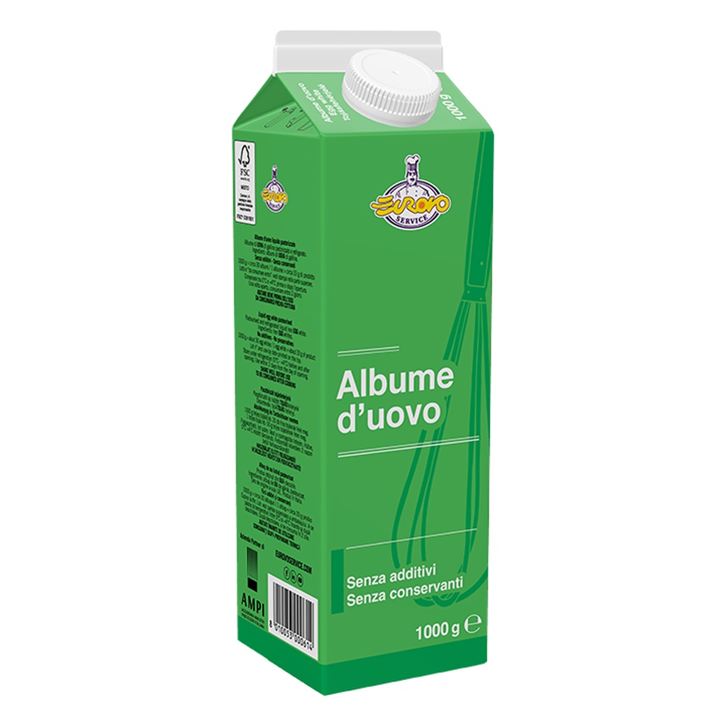 Albume D'Uovo Pastorizzato Brik Eurovo Da 1Kg