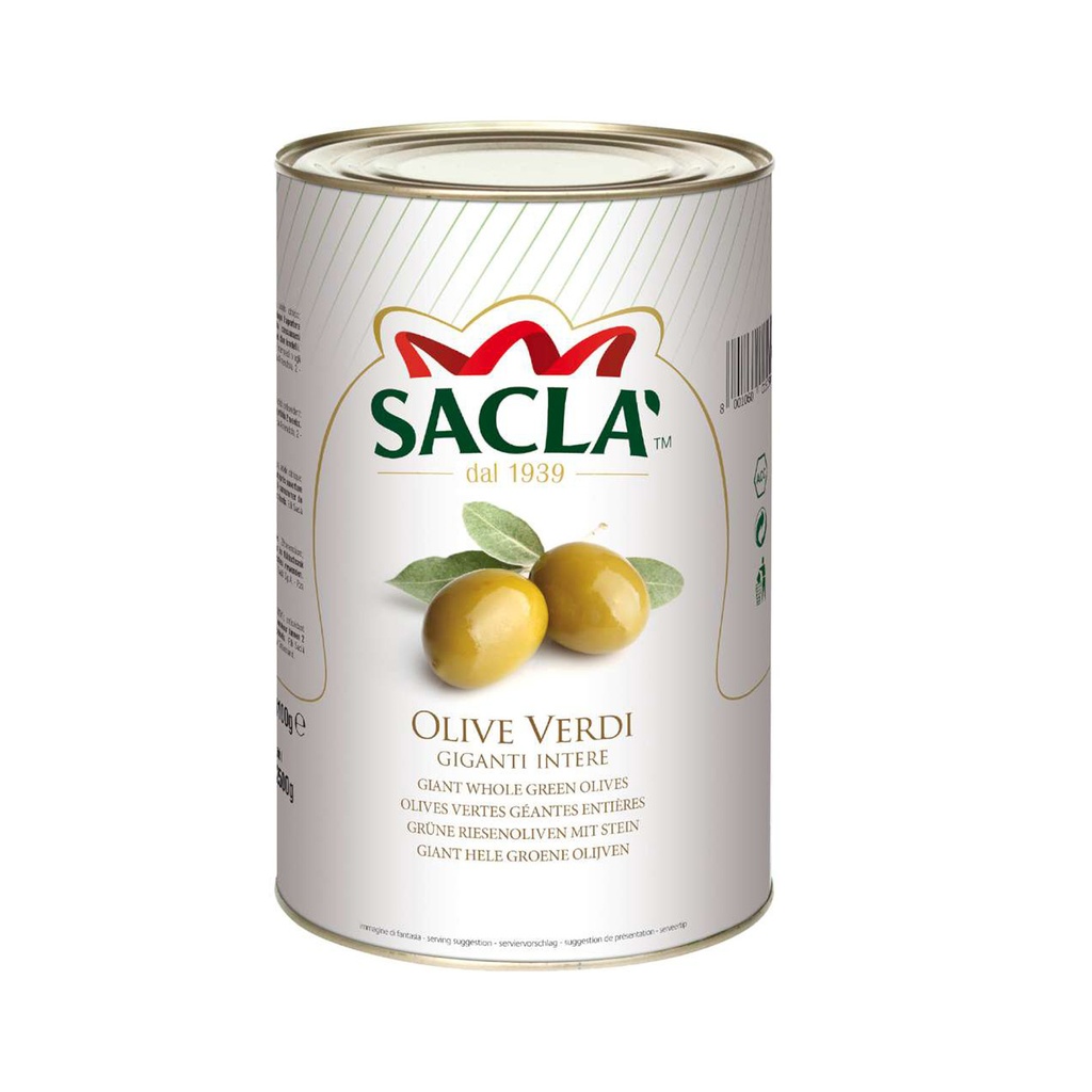 Olive Verdi Intere Spagna San Feliu Saclà Da 4100gr