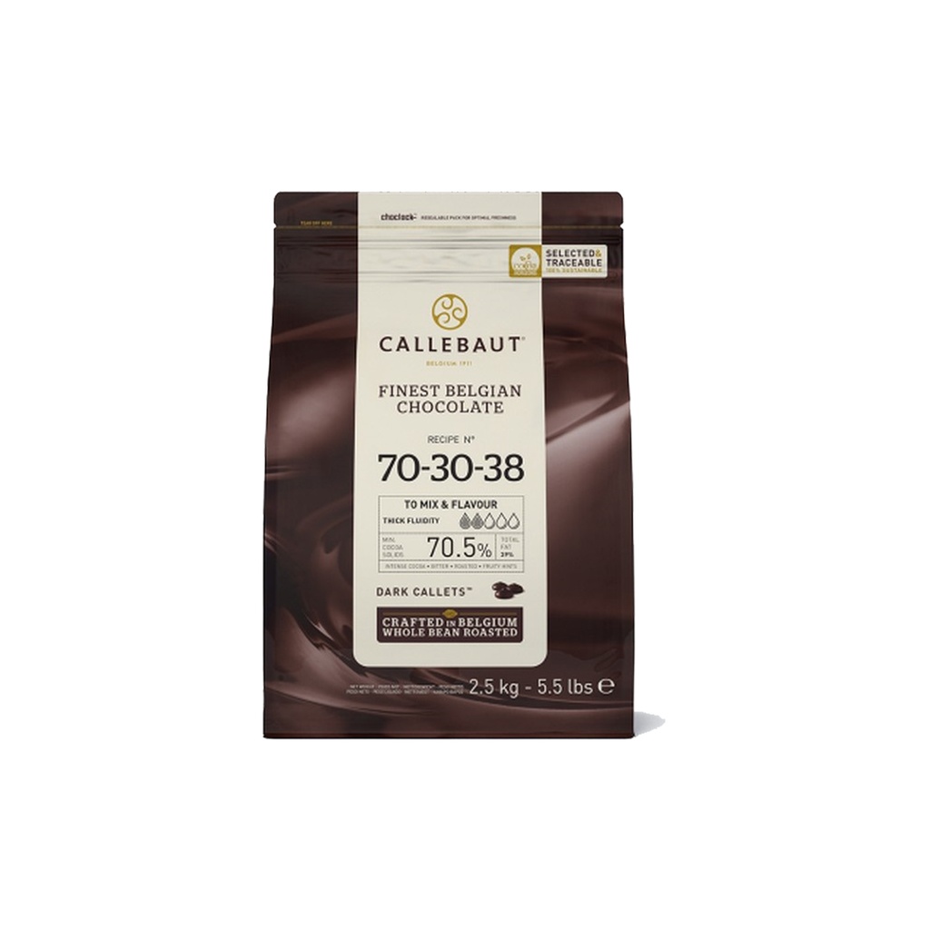 Cioccolato Di Copertura Fondente 70% Callebaut Da 2,5Kg