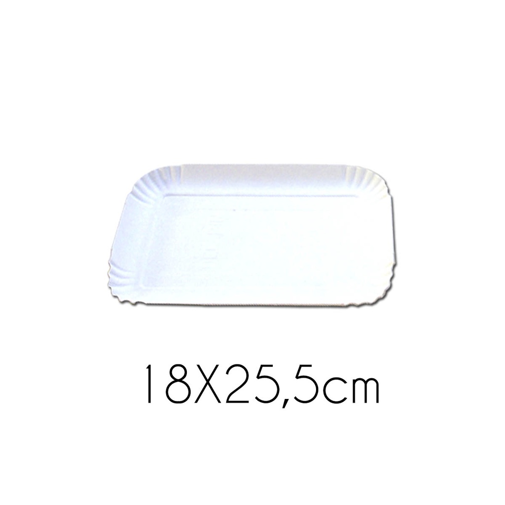 Vassoi Bianchi 18X25,5cm Pacco Da 10Kg