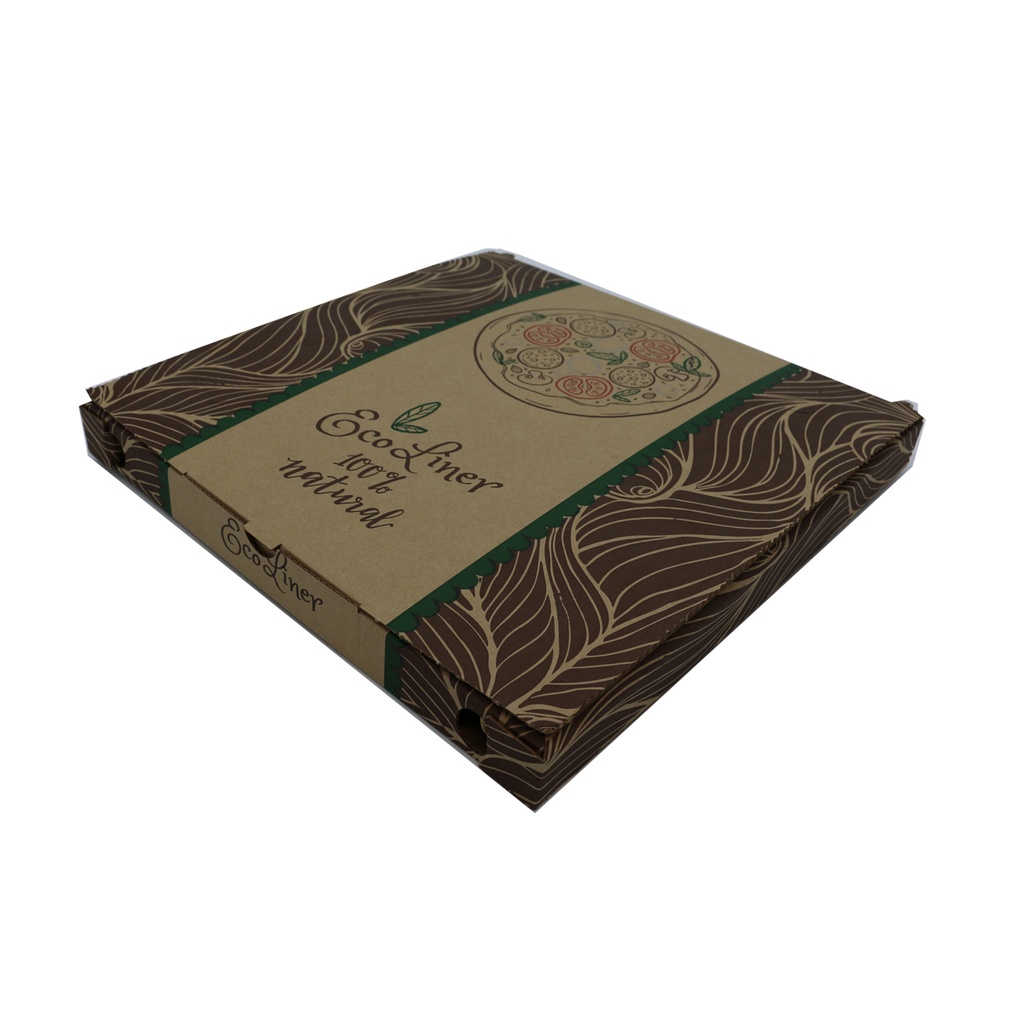 100 X Cartoni Pizza Con Coperchio VSV Eco Cm:32,5X32,5X3