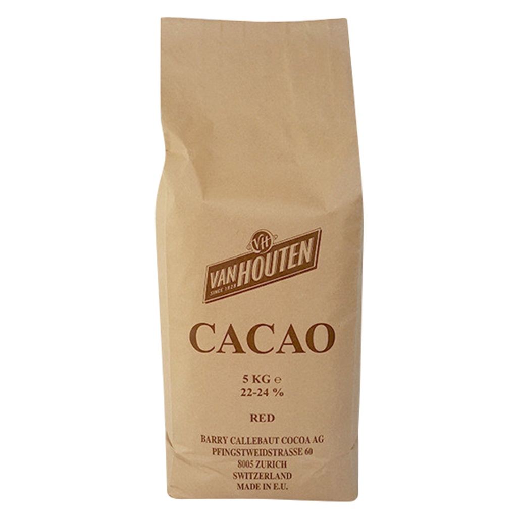 Cacao in polvere Van Houten 22/24 Rosso Bruno 5Kg
