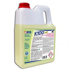 4 X Detergente Kiter K 100 + 1 Nebulizzatore Per Cucine Mense E Industri Alimentari Da 3L