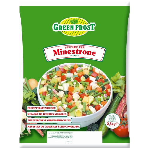 4 X Minestrone Di Verdure GreenFrost Surgelato Da 2,5Kg