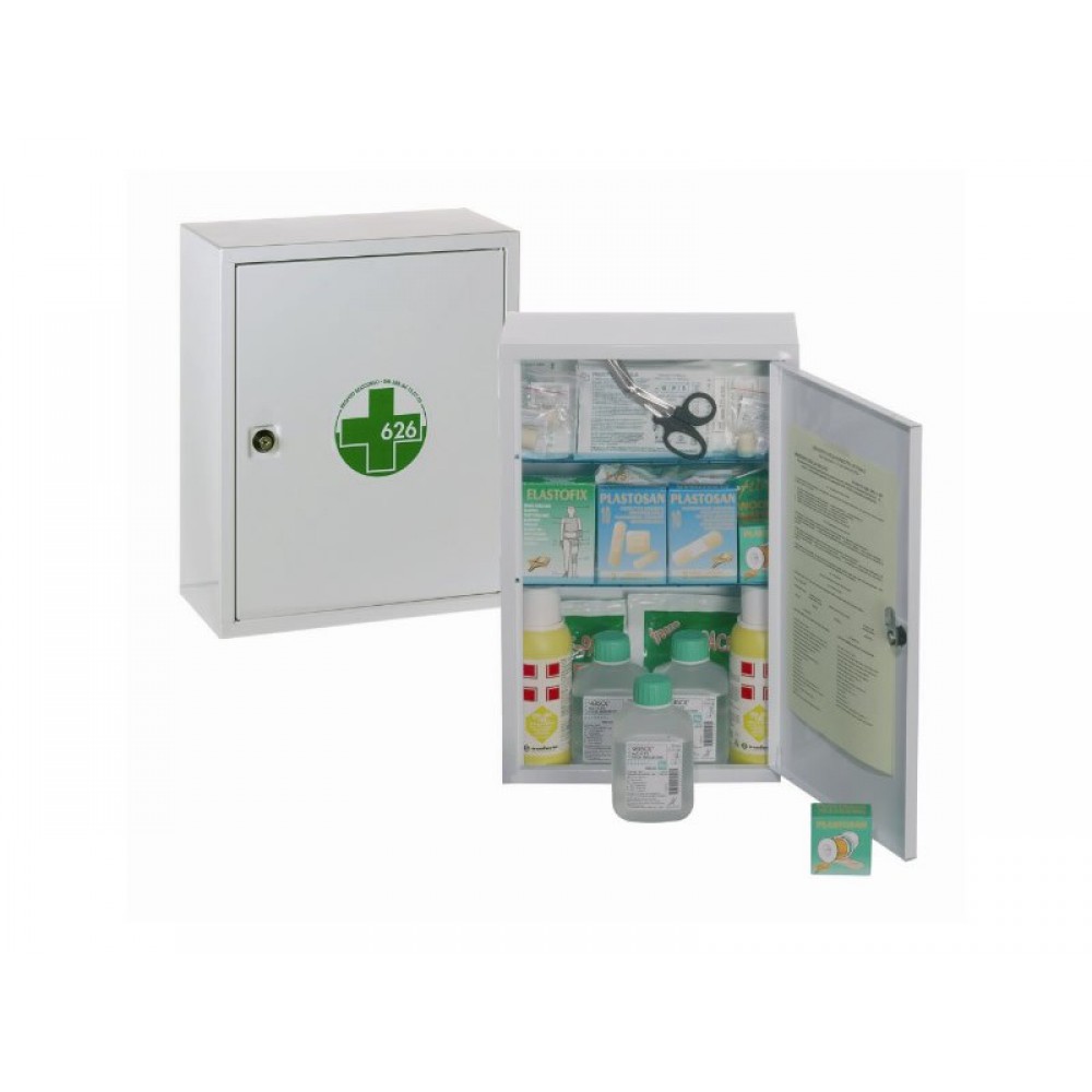 Armadietto Di Metallo Pronto Soccorso Allegato 1 Contenuto Base Da 3 Lavoratori AV051