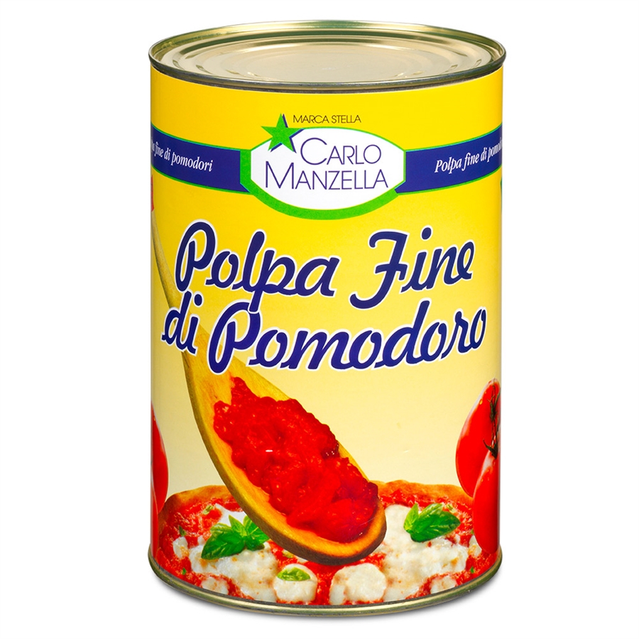 3 x Polpa Fine Di Pomodoro Manzella 4050Gr