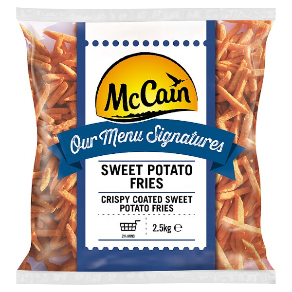 4 X Patatine Fritte Dolci Sweet Potato Fries McCain Da 2,5 Kg