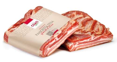 Pancetta Tesa Dimezzata Tipo Bacon 3Kg c.a Coati Salumi