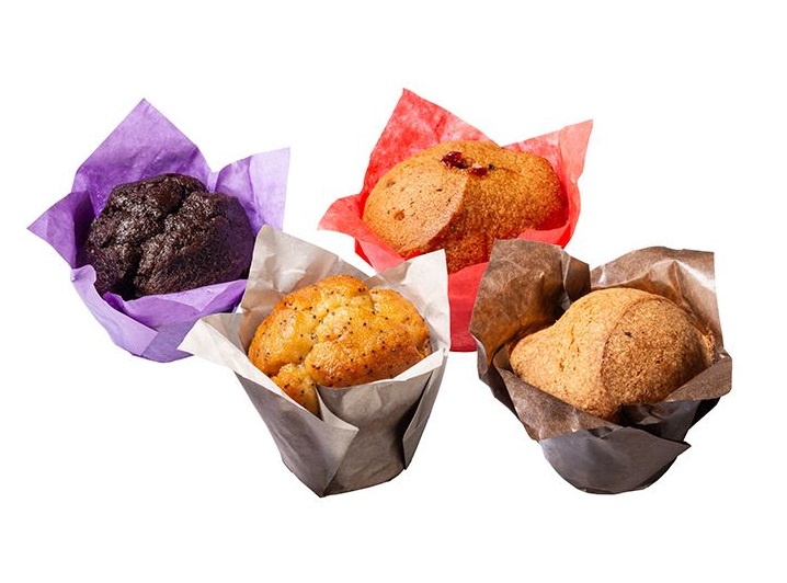 20 X Muffins Senza Glutine Assortiti (Nature, Cacao, Frutti Di Bosco, Limone) Da 90gr