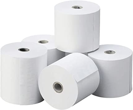 50 X Rotolo Termico Omologato 48gr BPA Free 80X80 Foro 12