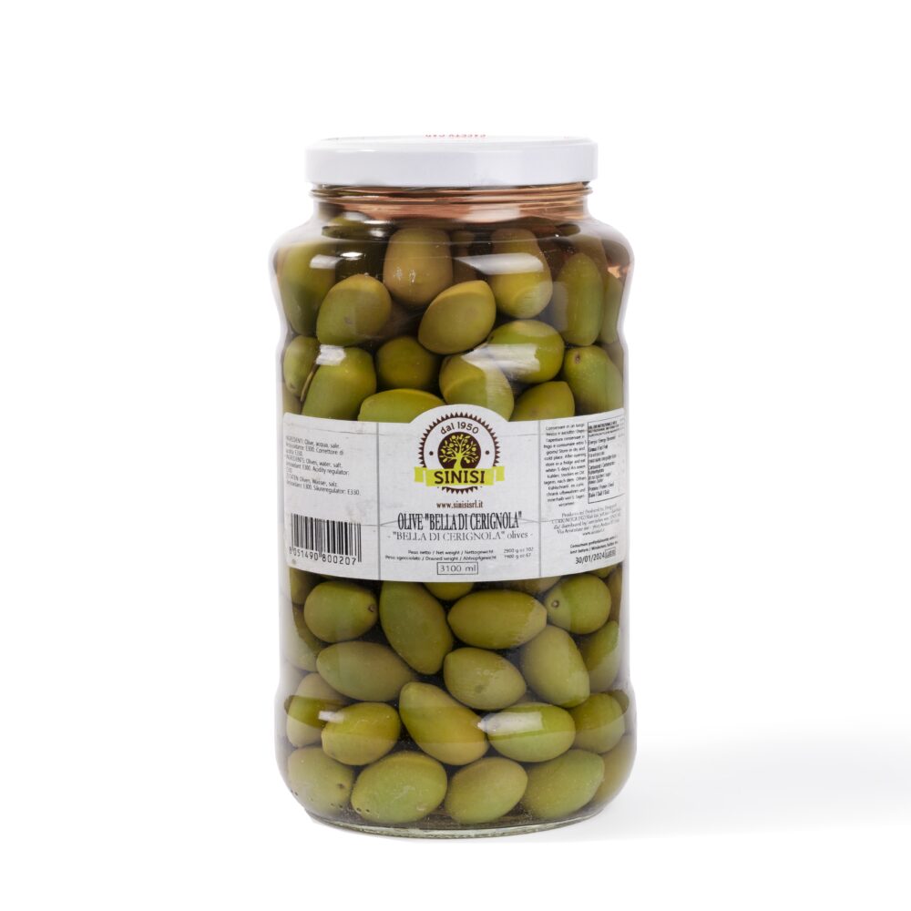 Olive Verdi Grandi In Salamoia Grecia Secchiello Da 5Kg netti