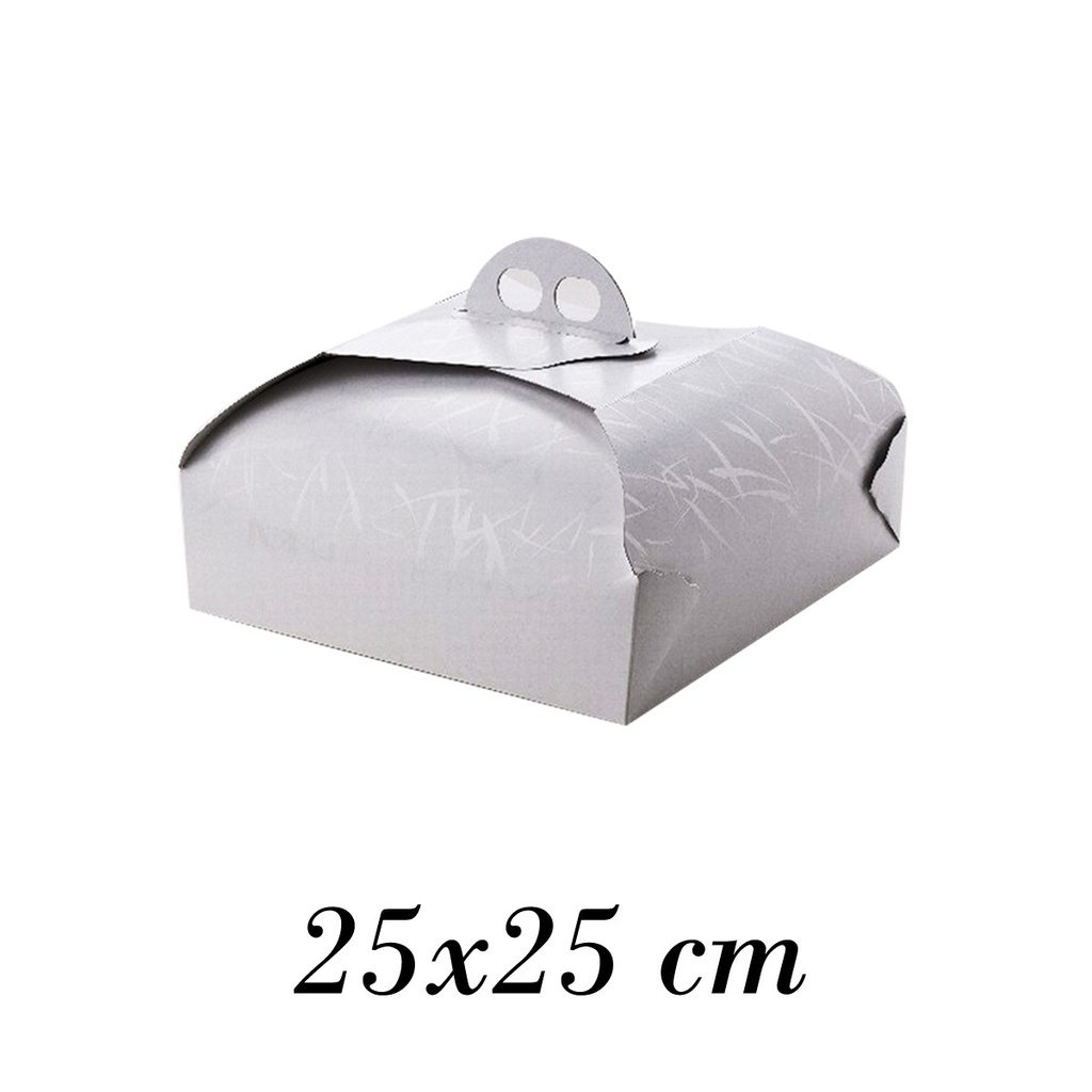100X Scatola Quadrata Per Torta 25X25