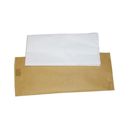 1000 X Buste Portaposate In Carta Paglia + Tovagliolo