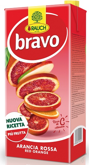 6 X Succo Di Frutta Bravo Arancia Rossa 2L