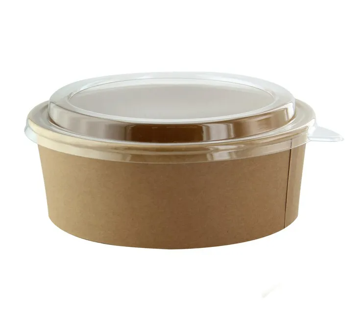 200 X Insalatiera Kraft Con Coperchio Pp 1200ml 