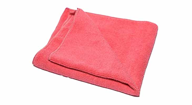 10 X Panno Microfibra Mis. 40X40cm Colore Rosso