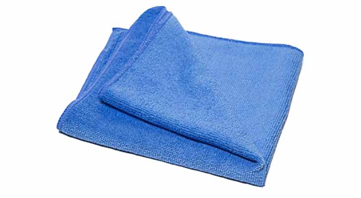 10 X Panno Microfibra Mis. 40X40cm Colore Blu