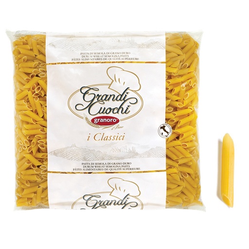 [CA01457] 4 X Pasta Di Semola Granoro Penne Rigate Piccole N26 Da 3Kg