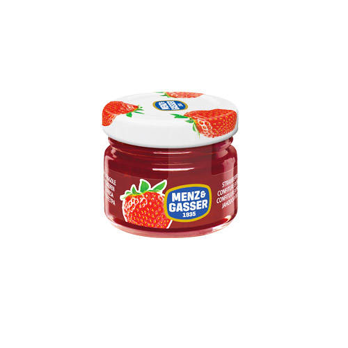 [CA07112] 48 X Confettura Extra Fragola Menz Vaso Da 28gr