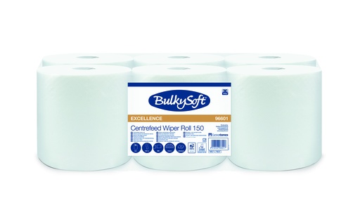 [CC96601] 6 X Carta Asciugamani Estrazione Continua 150 mt