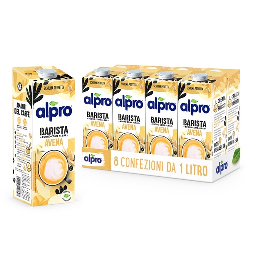 [AL198201] 8 X Bevanda Al'avena Barista Professional Alpro Da 1L