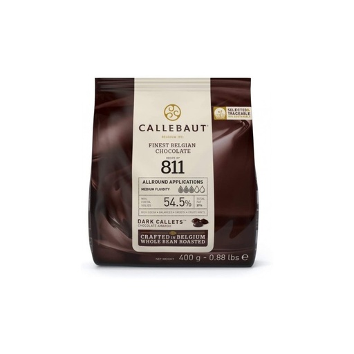 [CAGP08522] 2,5 Kg Copertura Cioccolato Extra Fondente Callebaut (811-E5-U71)