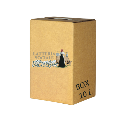 [LS20037] Latte Fresco Intero Alta Qualità Valtellina Box Da 10L