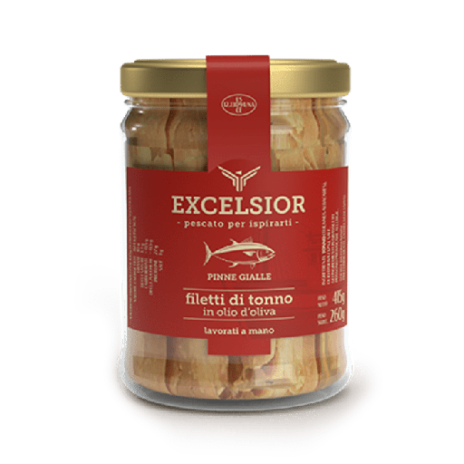 [UGTFV545] Filetti Di Tonno Yellowfin In Olio D'Oliva Vaso Da 545gr Excelsior