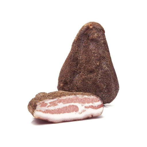 [LE64] Guanciale Nazionale Stagionato Con Pepe Nero S/V 2,2-2,5 Kg Circa Al Kg Prosciuttificio Leonardi