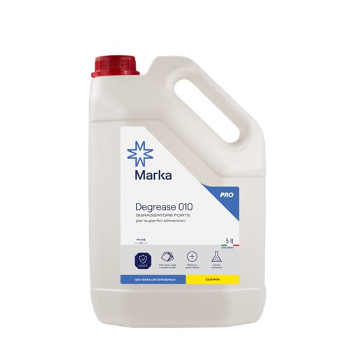[MA01005] 4 x Degrease 010 Sgrassatore Forte 5L