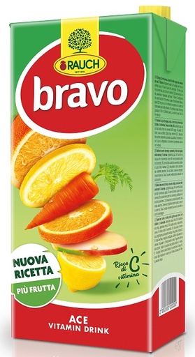 [PO412173] 6 X Succo Di Frutta Bravo Ace 2L